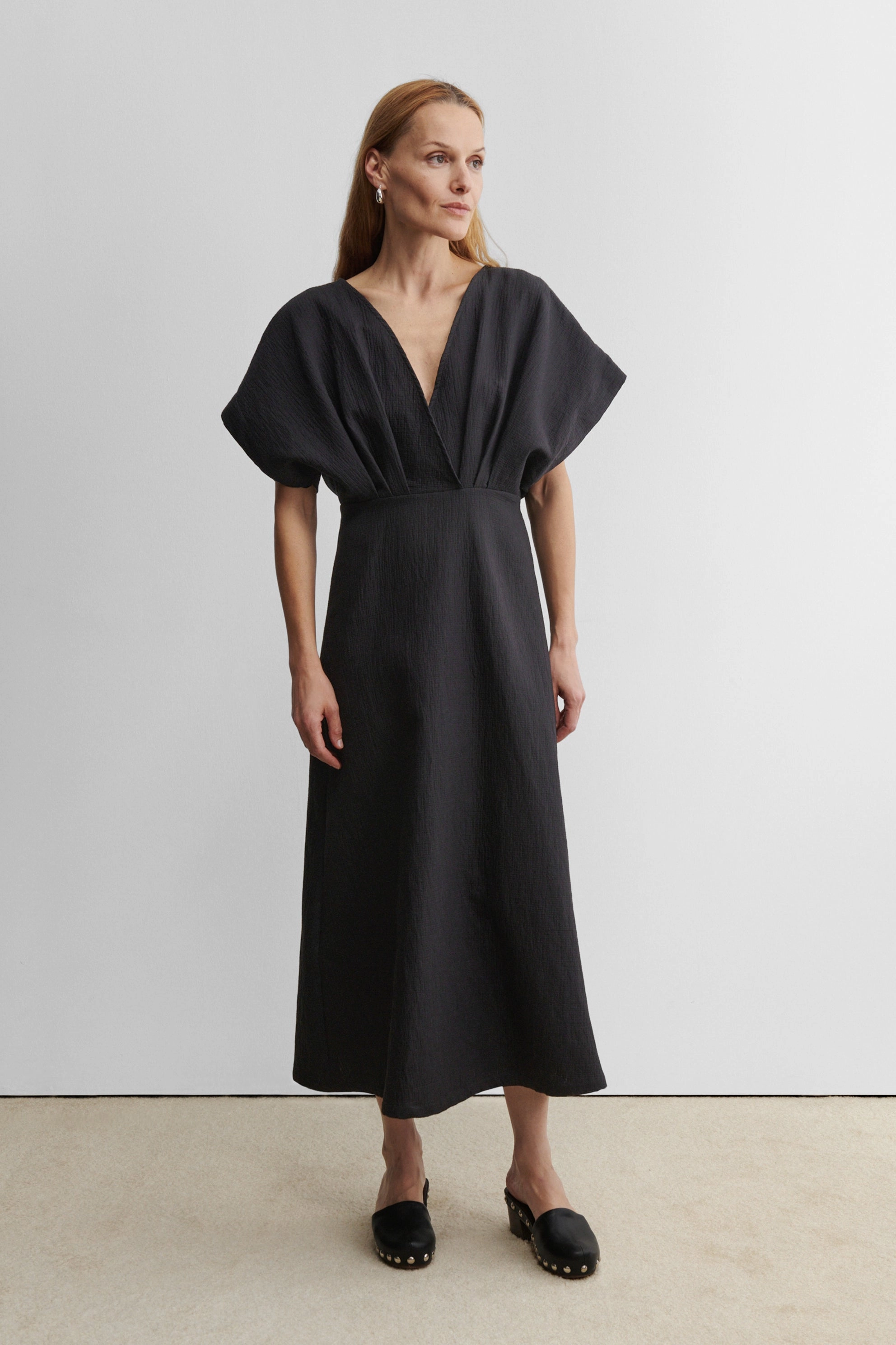 Isarco Dress Bow Soft Classic wrap dress
