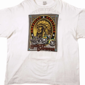 VINTAGE HARLEY DAVIDSON TEE SHIRT 1992 SIZE 2XL MADE IN USA Non Restrictive Cut Casual layering piece