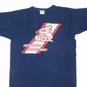 VINTAGE MLB CHICAGO WHITE SOX 1980S STARTER TEE SHIRT LARGE MADE IN USA Bohemian style Preppy