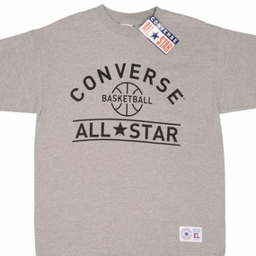 VINTAGE DEADSTOCK CONVERSE BASKETBALL ALL STAR TEE SHIRT 1990S XL MADE IN USA MicroPiqueKnit