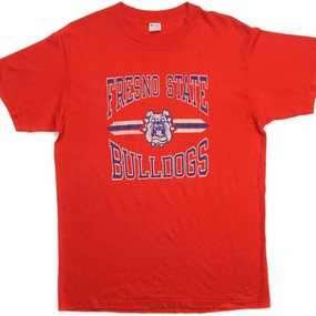 VINTAGE CHAMPION FRESNO STATE BULLDOGS TEE SHIRT EARLY 1980S MEDIUM MADE IN USA Comfortable All Day Wear