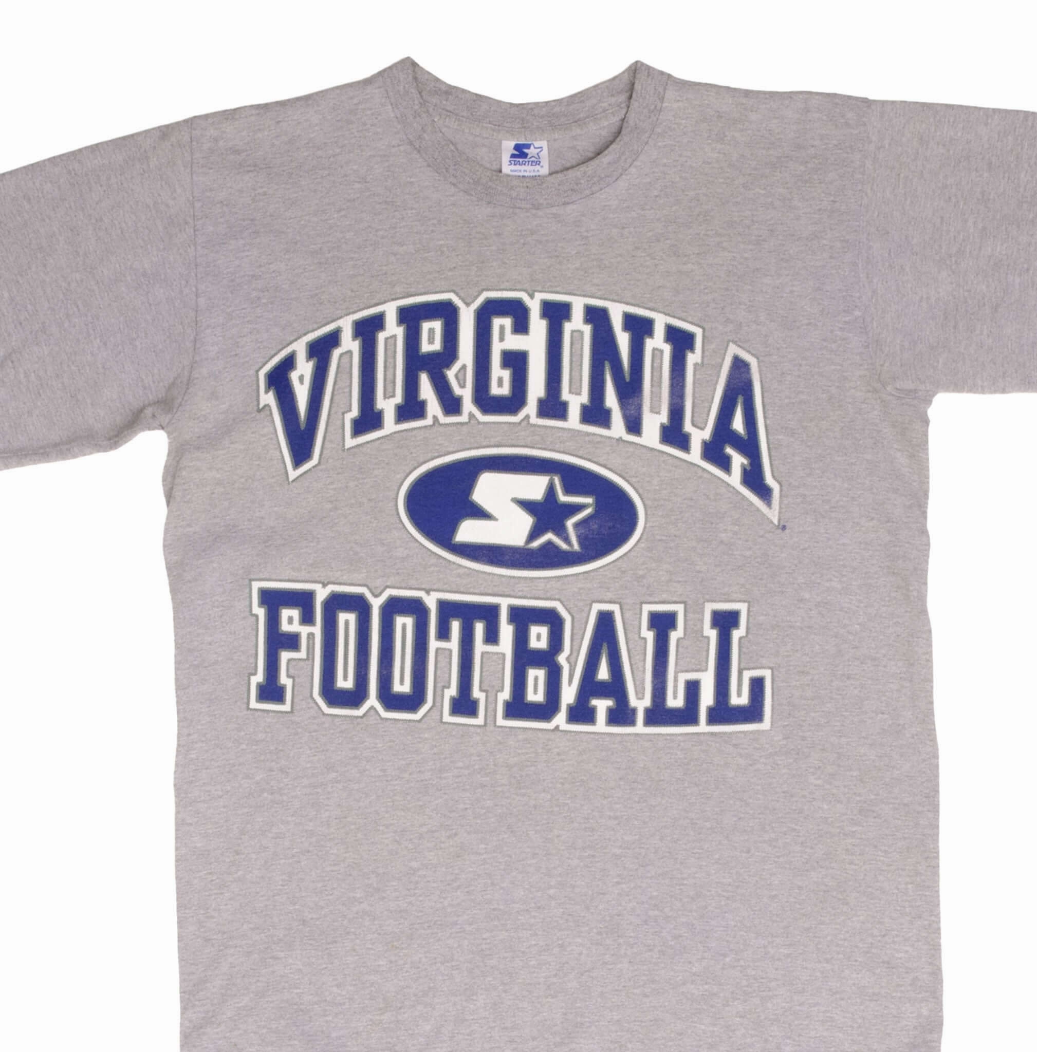 Quick Layer Fit Anti Static Fabric VINTAGE NCAA VIRGINIA CAVALIERS FOOTBALL 1990S TEE SHIRT MEDIUM MADE IN USA