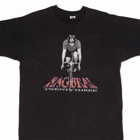 VINTAGE RAG BRAI 23 1995 CYCLING TEE SHIRT SIZE XL MADE IN USA Fit Flex birthday party