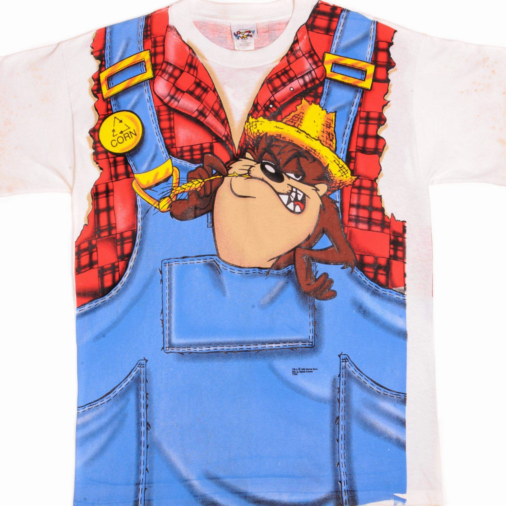 GentleWashResistance VINTAGE LOONEY TUNES TEE SHIRT 1996 SIZE LARGE MADE IN USA DEADSTOCK