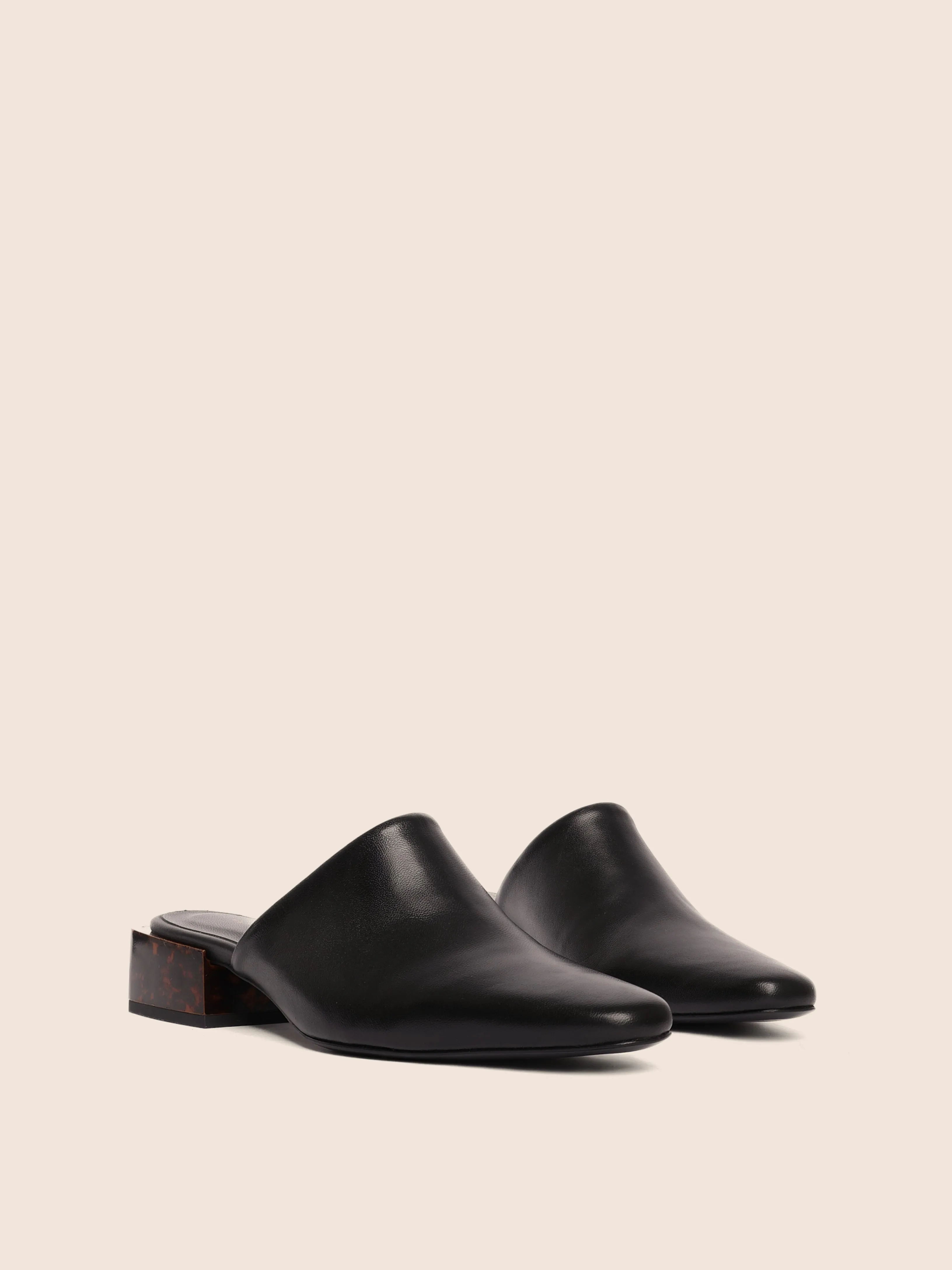 Navio Black Mule Fashion Everyday Smart Footwear
