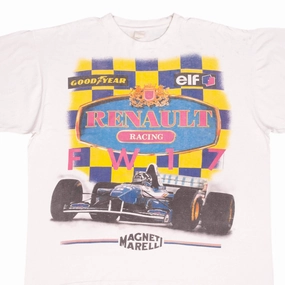 VINTAGE F1 WILLAMS RENAULT FW17 DAMON HILL 1995 TEE SHIRT SIZE XL Breathable knit Reinforced Hems