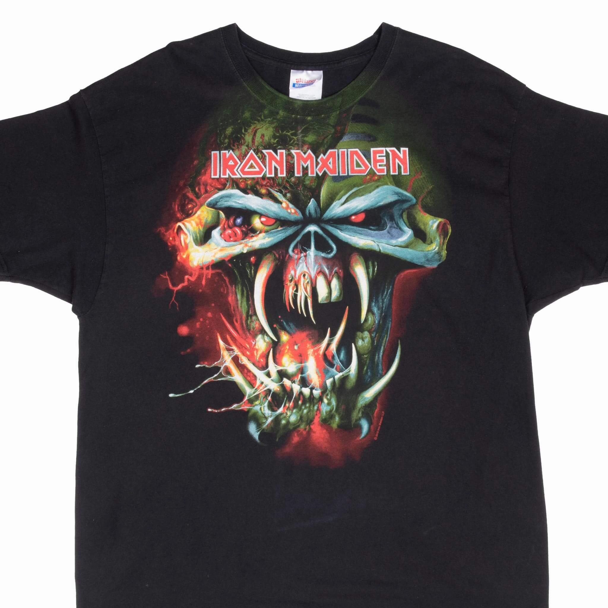 FunctionalPockets VINTAGE IRON MAIDEN THE FINAL FRONTIER TOUR 2010 TEE SHIRT XL