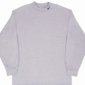 VINTAGE NIKE LONG SLEEVE TURTLE NECK GREY TEE SHIRT 1990S LARGE MADE USA Comfortable Shape