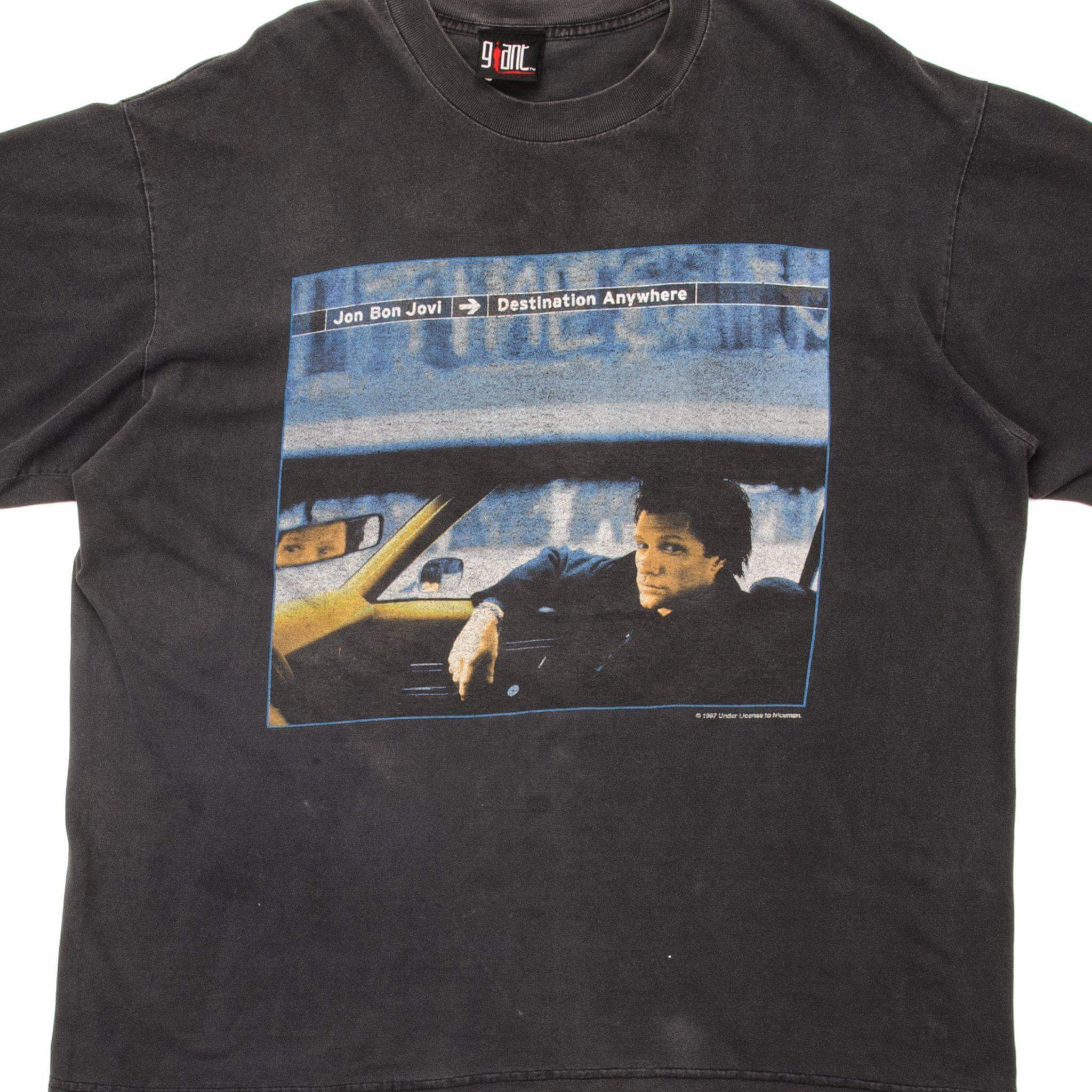 VINTAGE JON BON JOVI TEE SHIRT 1997 SIZE XL MADE IN USA Comfy Waistband Perfect Comfort