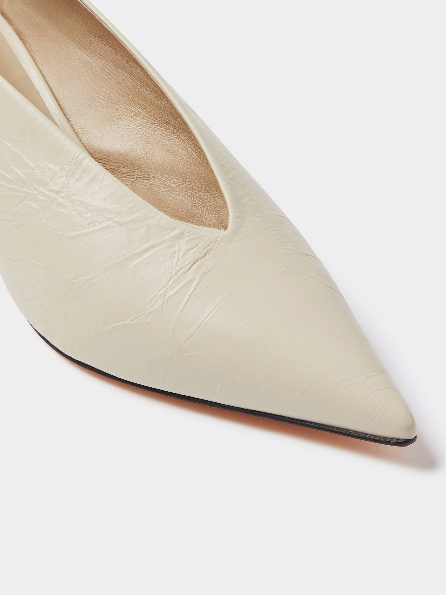 Casual Style Babouche Kitten / Ecru Naplack