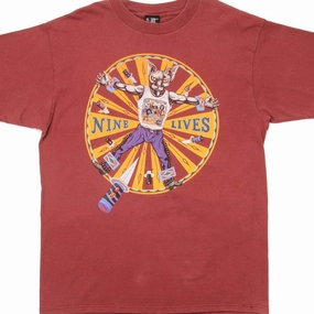 VINTAGE AEROSMITH NINE LIVES TEE SHIRT 1997 SIZE  LARGE MADE IN USA Seasonal Comfort Relaxed Comfort Wear