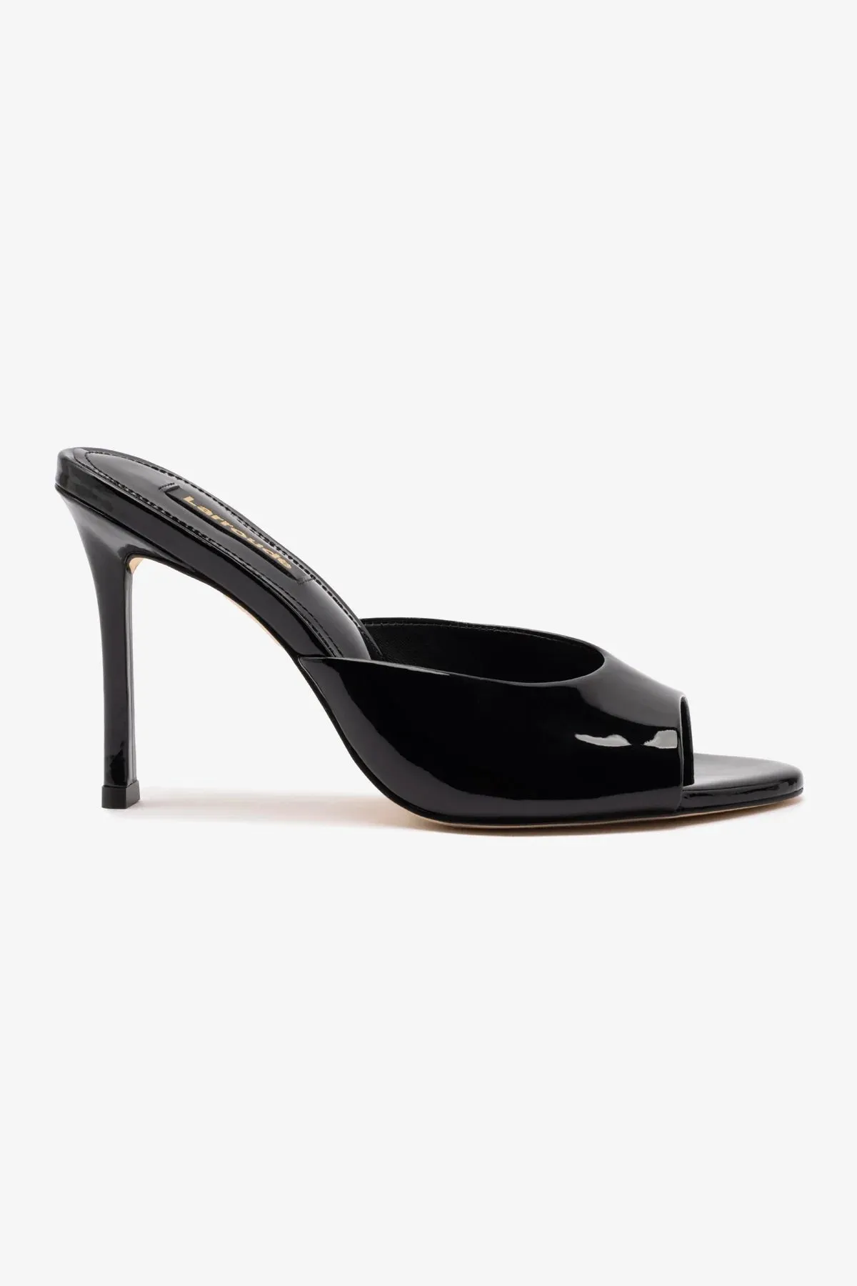 Stable base Jasmine Hi Mule In Black Leather
