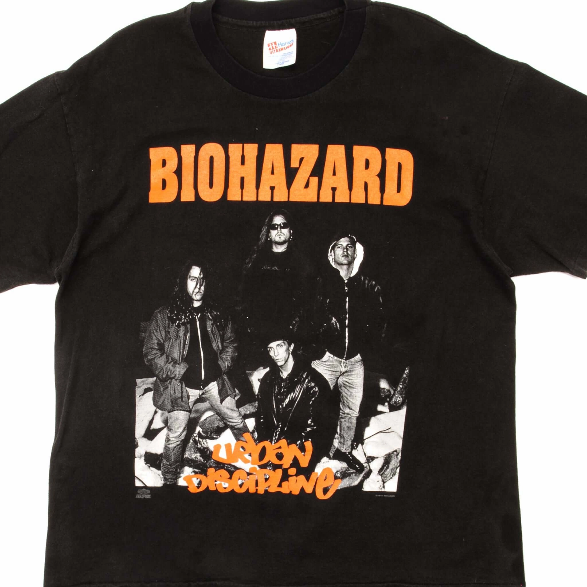 Vintage Wash Stylish and Relaxed VINTAGE BIOHAZARD TEE SHIRT 1992 SIZE LARGE MADE IN USA