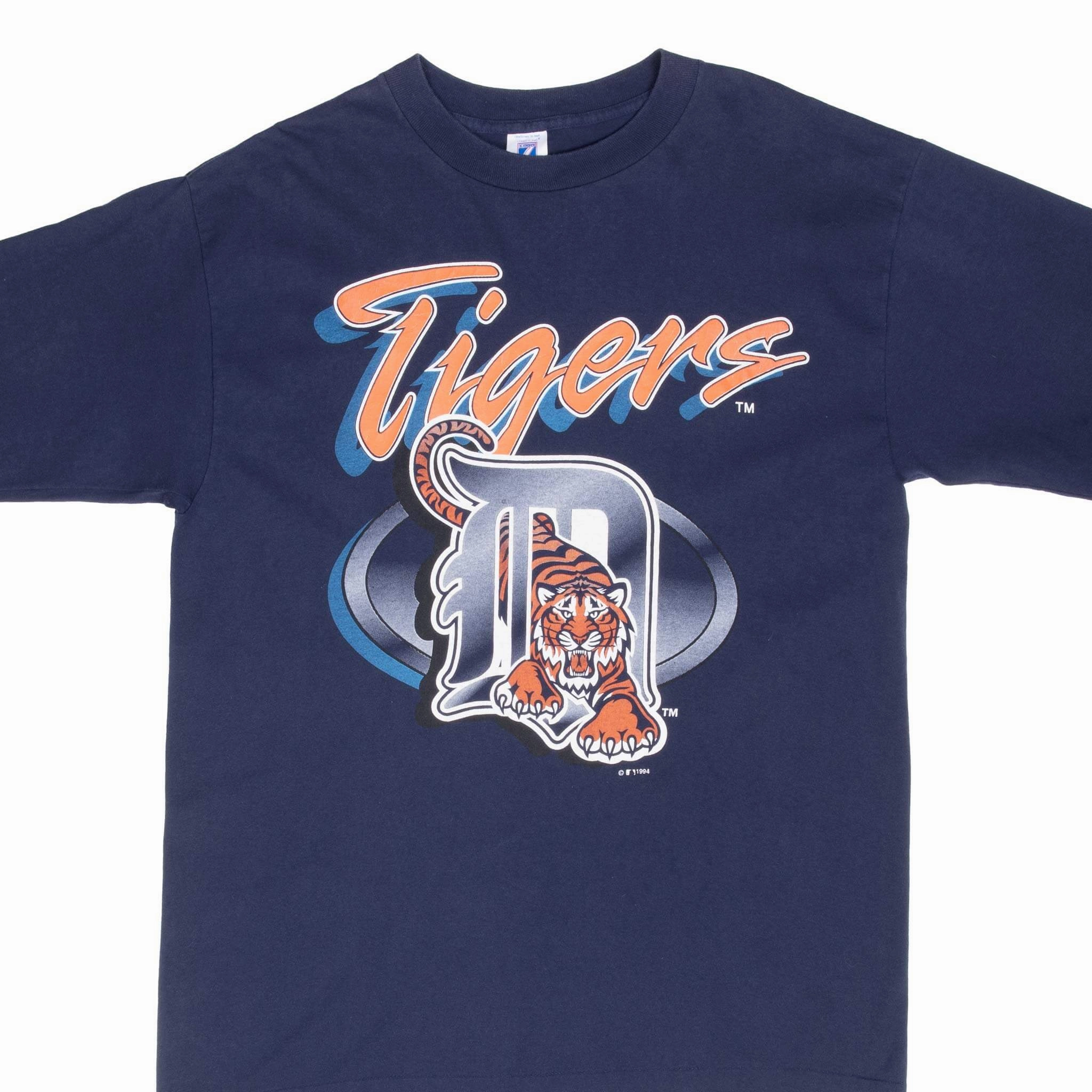 VINTAGE MLB DETROIT TIGERS 1994 TEE SHIRT LARGE MADE IN USA Minimalist Apparel