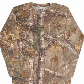 insulated VINTAGE HUNTING XTRA REALTREE CAMO LONG SLEEVE TEE SHIRT SIZE XL