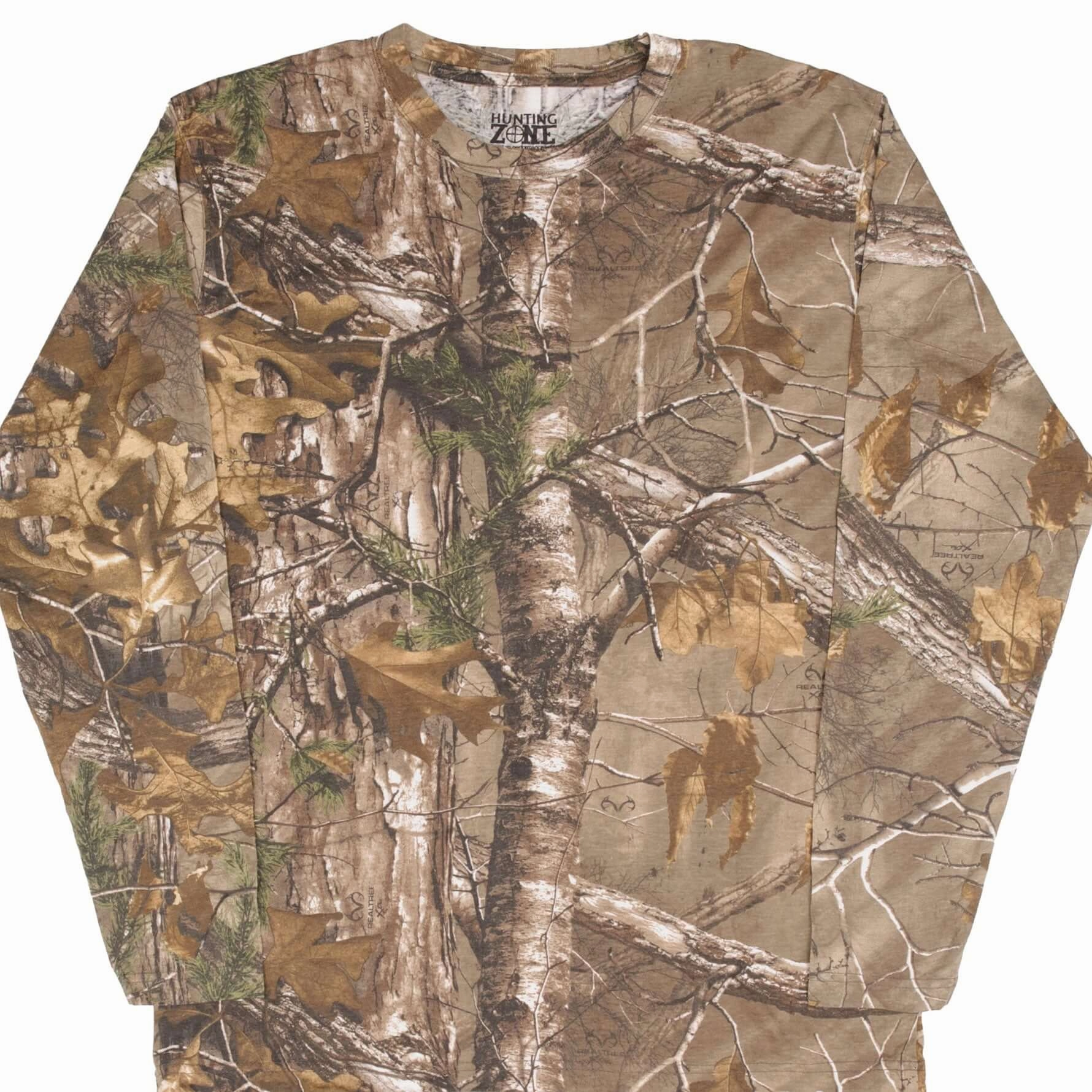 insulated VINTAGE HUNTING XTRA REALTREE CAMO LONG SLEEVE TEE SHIRT SIZE XL