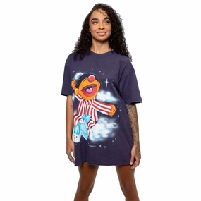 VINTAGE SESAME STREET ERNIE TEE SHIRT SIZE LARGE MADE IN USA 1990s Cool Weather Wear Outdoor Trend Look