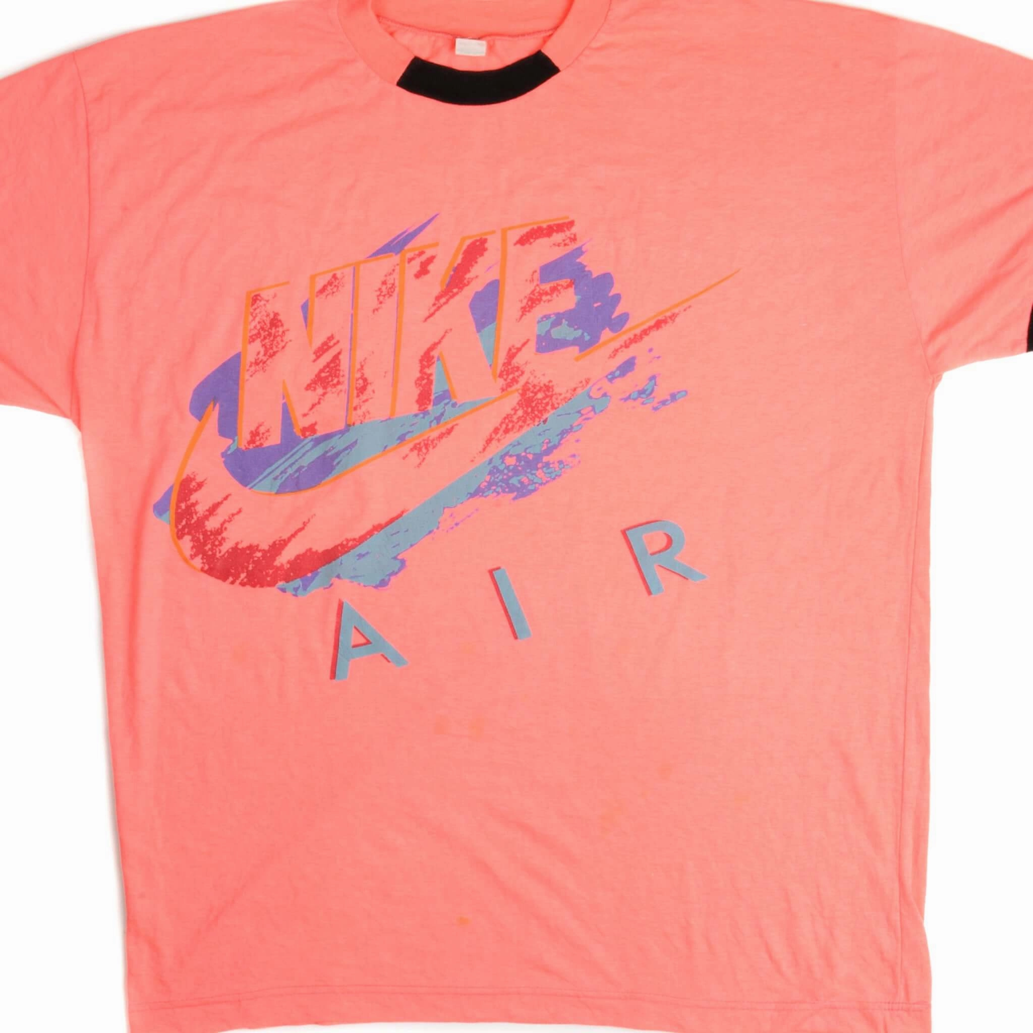 VINTAGE NIKE AIR TEE SHIRT EURO MADE SIZE XL 1980s Comfortable Layer