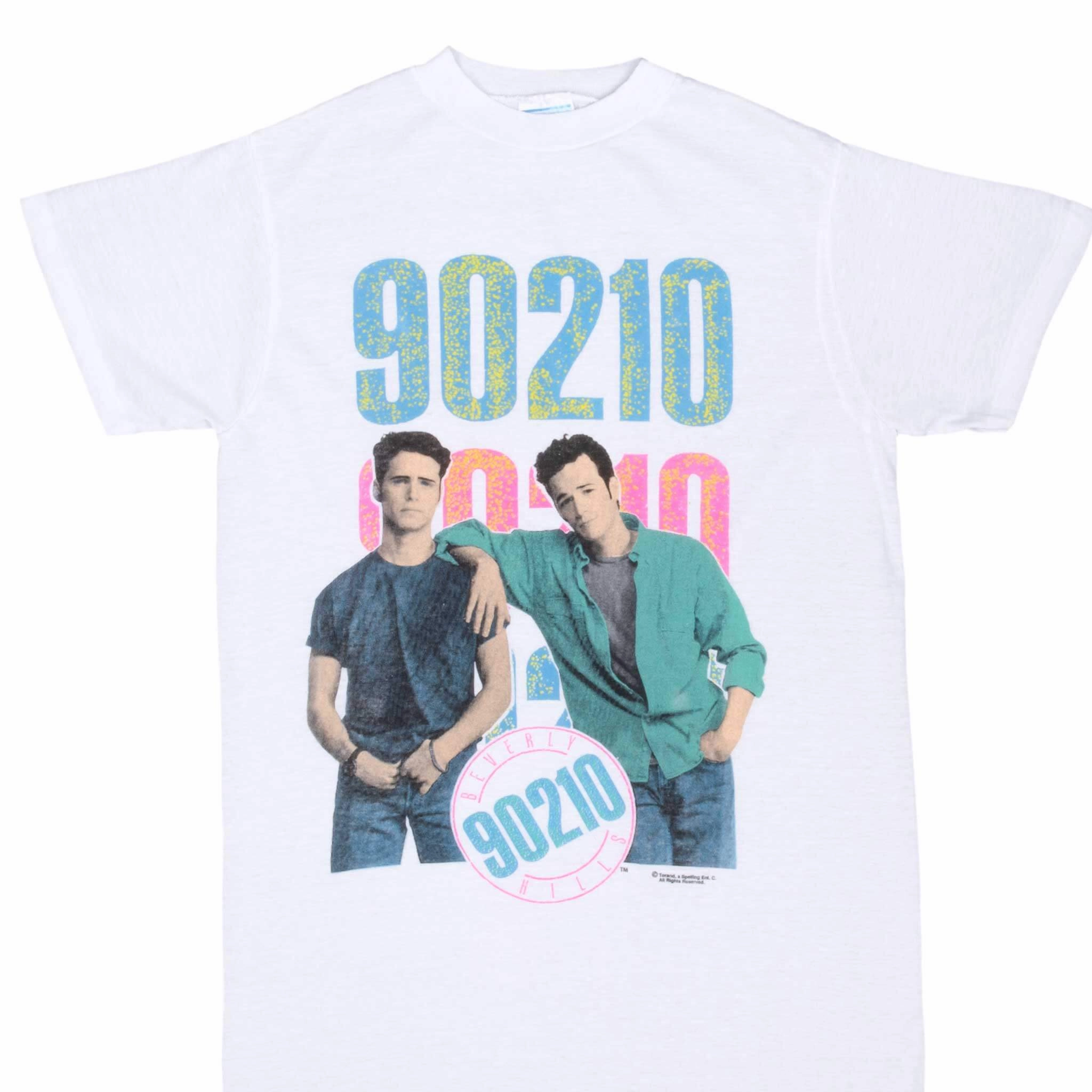 Soft touch finish Layering Essential VINTAGE TV SHOW BEVERLY HILLS 90210 TEE SHIRT 1990S MEDIUM MADE IN USA