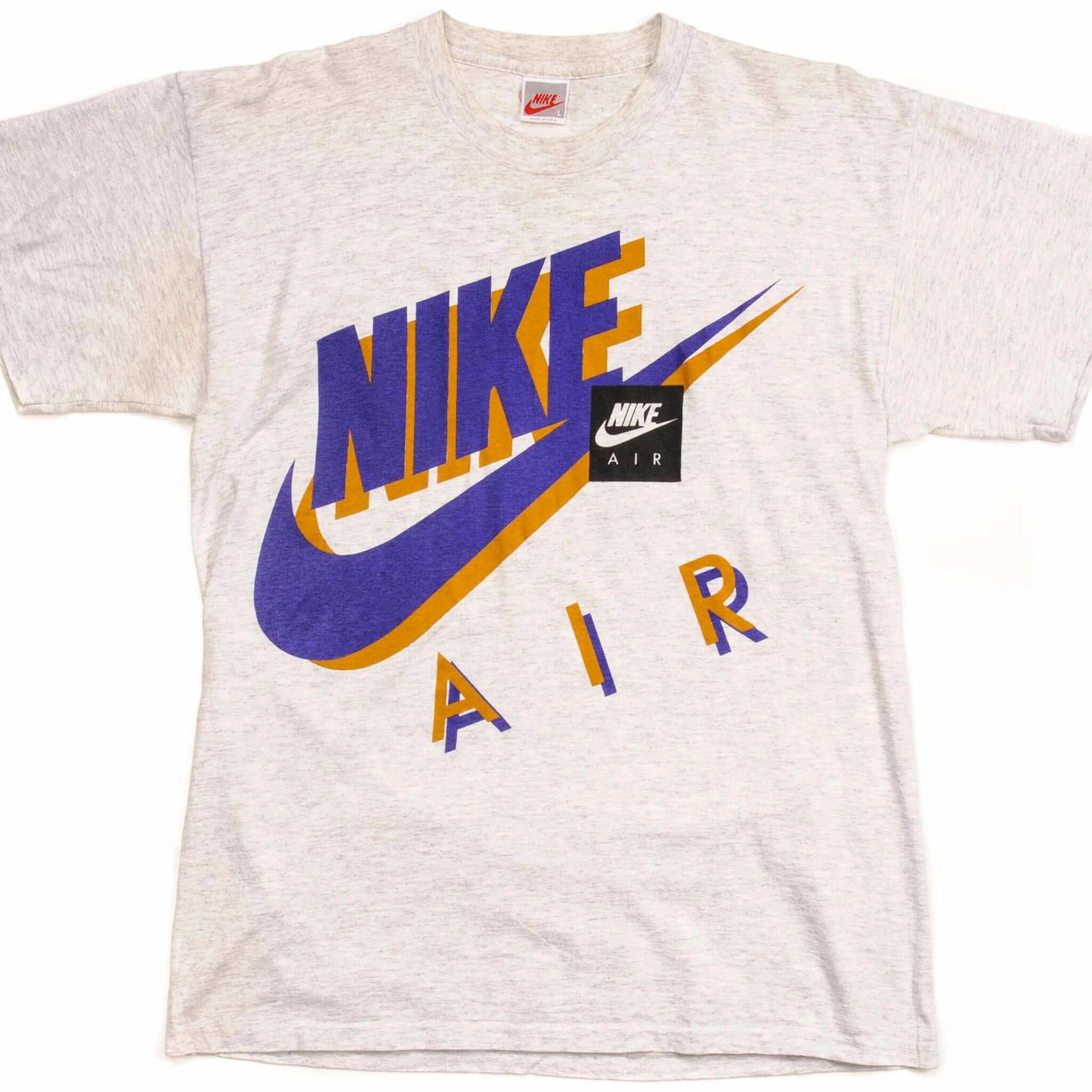 VINTAGE NIKE AIR TEE SHIRT 1988/1993 SIZE LARGE MADE IN USA Comfy Apparel Evergreen