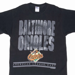 V-Neck VINTAGE MLB BALTIMORE ORIOLES 1997 TEE SHIRT LARGE MADE IN USA