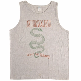 VINTAGE NIRVANA SLEEVELESS TEE SHIRT  tank top 1990s SIZE LARGE Breathable Flex Fit Active Comfort
