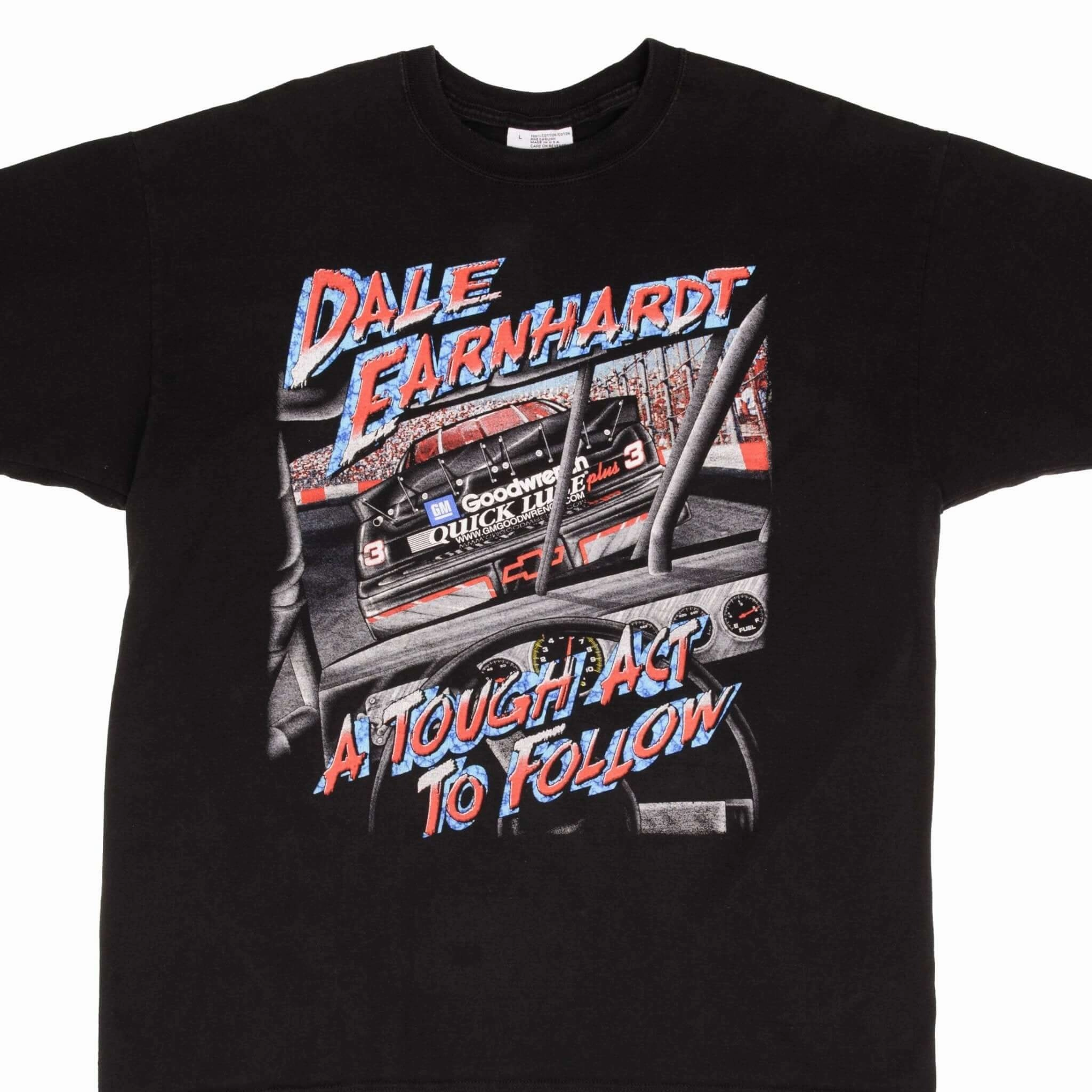 Chic and Soft Active Trend Look VINTAGE NASCAR DALE EARNHARDT 1990S TEE SHIRT SIZE LARGE MADE IN USA