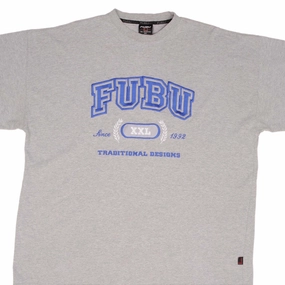 VINTAGE FUBU GRAY TEE SHIRT 2000S SIZE 2XL Seamless construction
