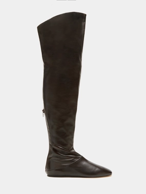 Luna Tall Boot / Chocolate Leather Seamless Comfort Outdoor Explorer