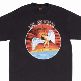 easy to pair Soft and Cozy BOOTLEG LED ZEPPELIN SWAN SONG TEE SHIRT SIZE LARGE MADE IN USA
