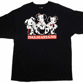 VINTAGE DISNEY 101 DALMATIANS TEE SHIRT SIZE XL Floral Print