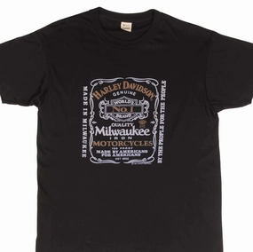 VINTAGE HARLEY DAVIDSON JACK DANIELS TEE SHIRT 1982 MEDIUM MADE IN USA DEADSTOCK Sweat Absorbent