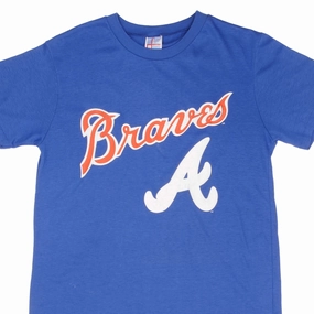VINTAGE MLB ATLANTA BRAVES 1980S TEE SHIRT SIZE MEDIUM MADE IN USA Tear Resistant Knit