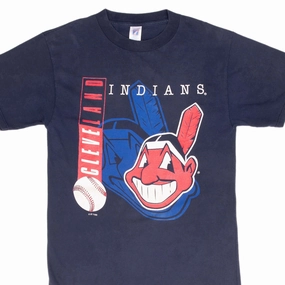 Summer Style VINTAGE MLB CLEVELAND INDIANS 1995 TEE SHIRT SIZE MEDIUM