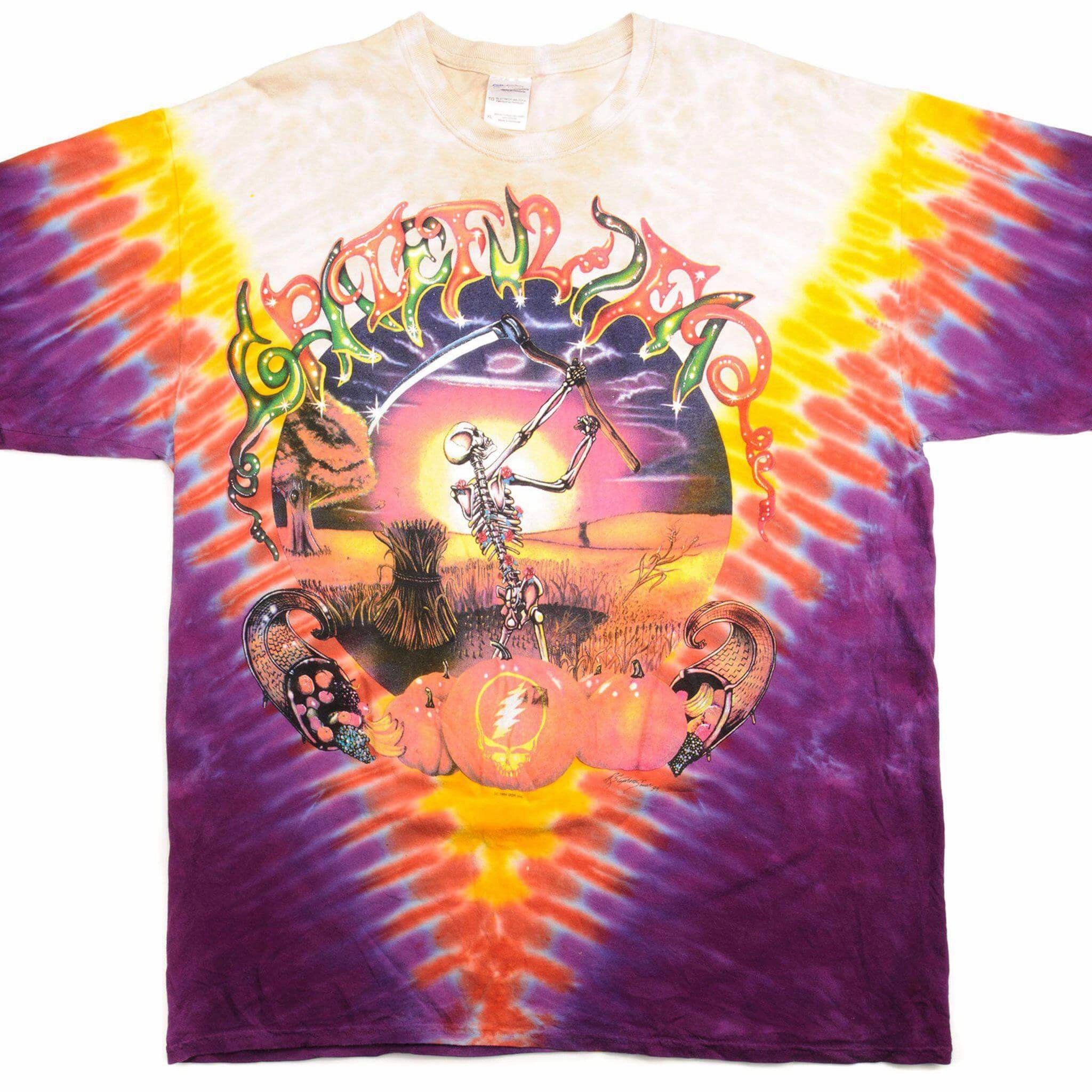 Cozy Layering Cozy Feeling VINTAGE TIE DYE GRATEFUL DEAD FALL TOUR TEE SHIRT 1994 SIZE XL