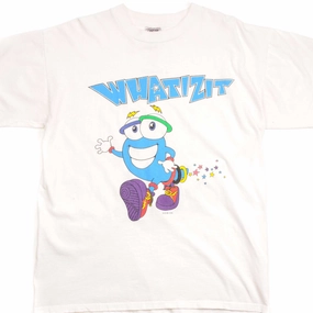 VINTAGE OLYMPIC GAMES ATLANTA 1996 WHATIZIT TEE SHIRT 1990S LARGE MADE IN USA Pullover Anti-static