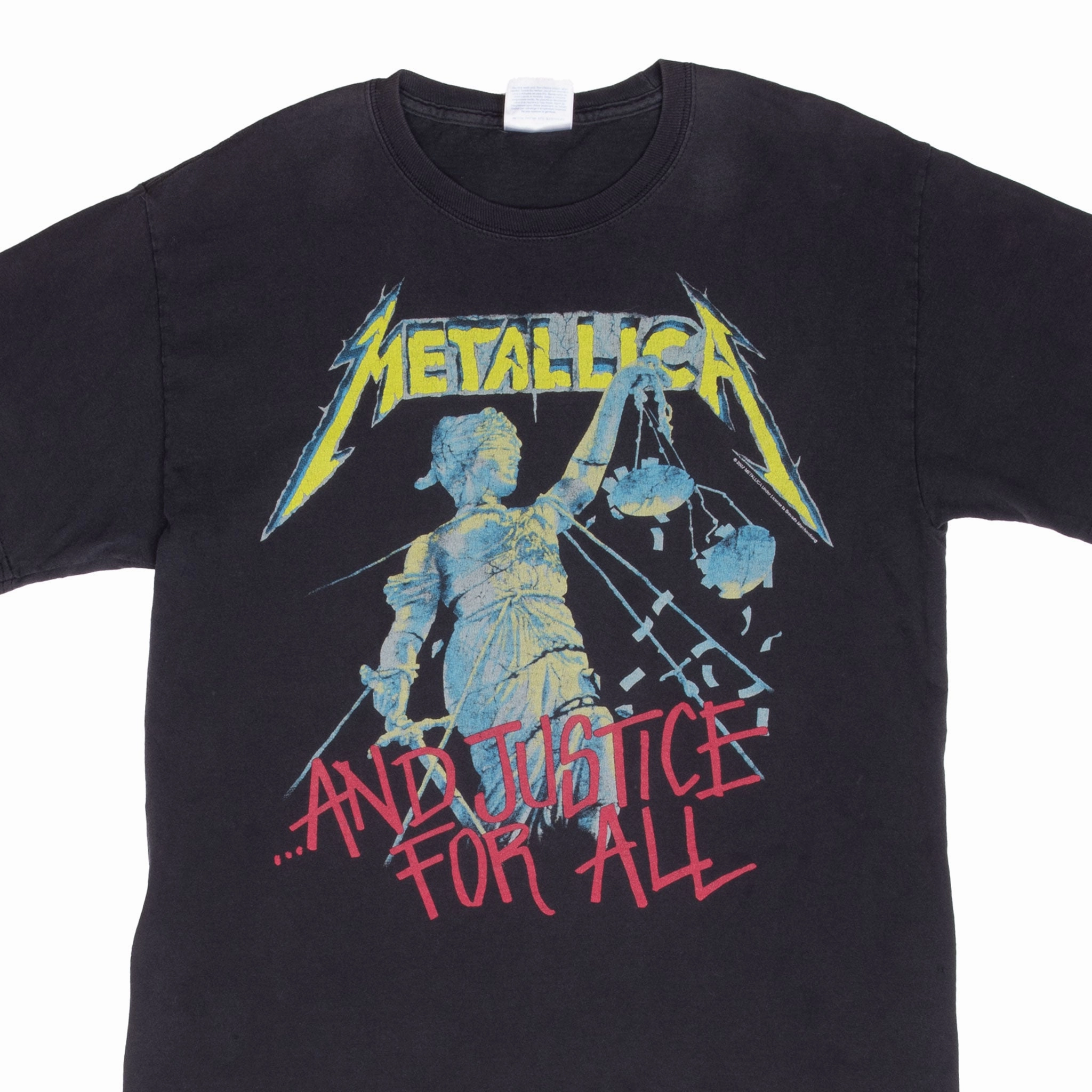 Casual Appeal Cozy Waist VINTAGE METALLICA AND JUSTICE FOR ALL TEE SHIRT 2007 MEDIUM