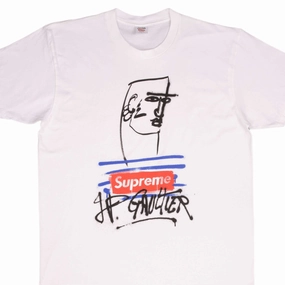 SUPREME X JEAN PAUL GAULTIER GRAFITI BOX LOGO SS19 TEE SHIRT LARGE MADE IN USA Breathable touch Chill Comfort