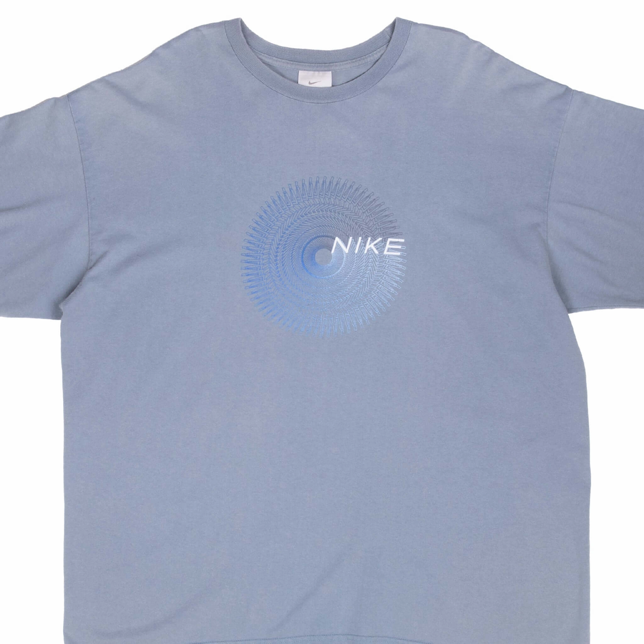 VINTAGE NIKE BLUE TEE SHIRT 2000S SIZE XL MADE IN USA waterproof Weekend Comfort Wear