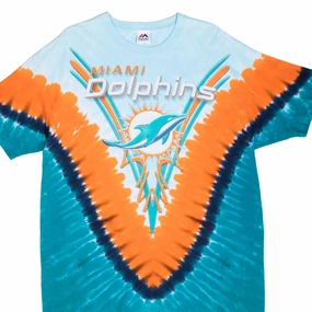 Daily Fashion Cozy Fit Design VINTAGE NFL MIAMI DOLPHINS TIE DYE TEE SHIRT XL 2000S