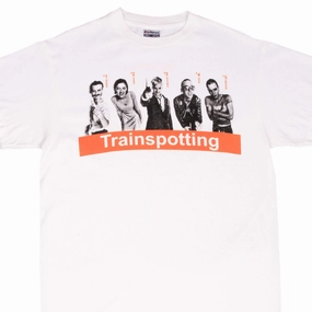 Scoop neck BOOTLEG TRAINSPOTTING MOVIE TEE SHIRT SIZE LARGE MADE IN USA