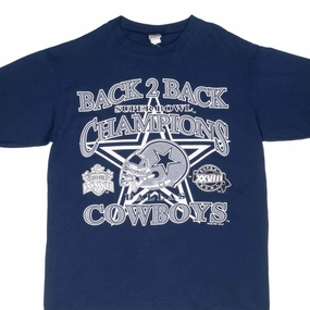 Non Iron Finish VINTAGE NFL DALLAS COWBOYS SUPER BOWL CHAMPIONS 1994 TEE SHIRT LARGE MADE USA