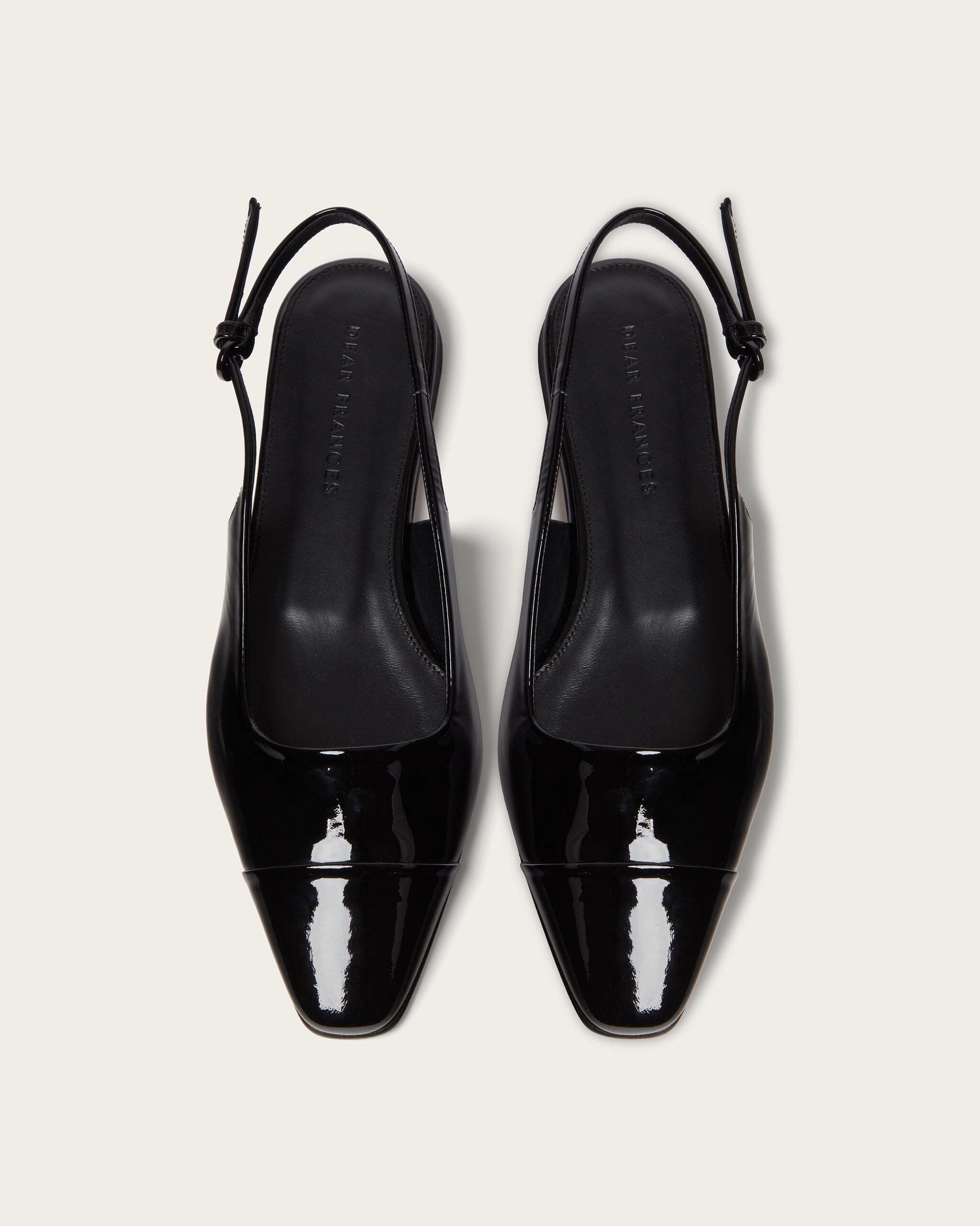 Tia Flat, Black Patent Breathable Footwear Lagoon Step