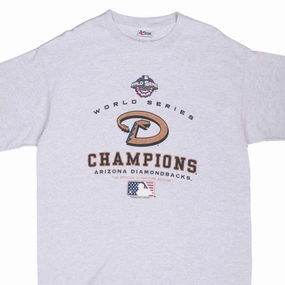 VINTAGE MLB ARIZONA DIAMONDBACKS CHAMPIONS 2001 TEE SHIRT XL Comfortable All Day Wear