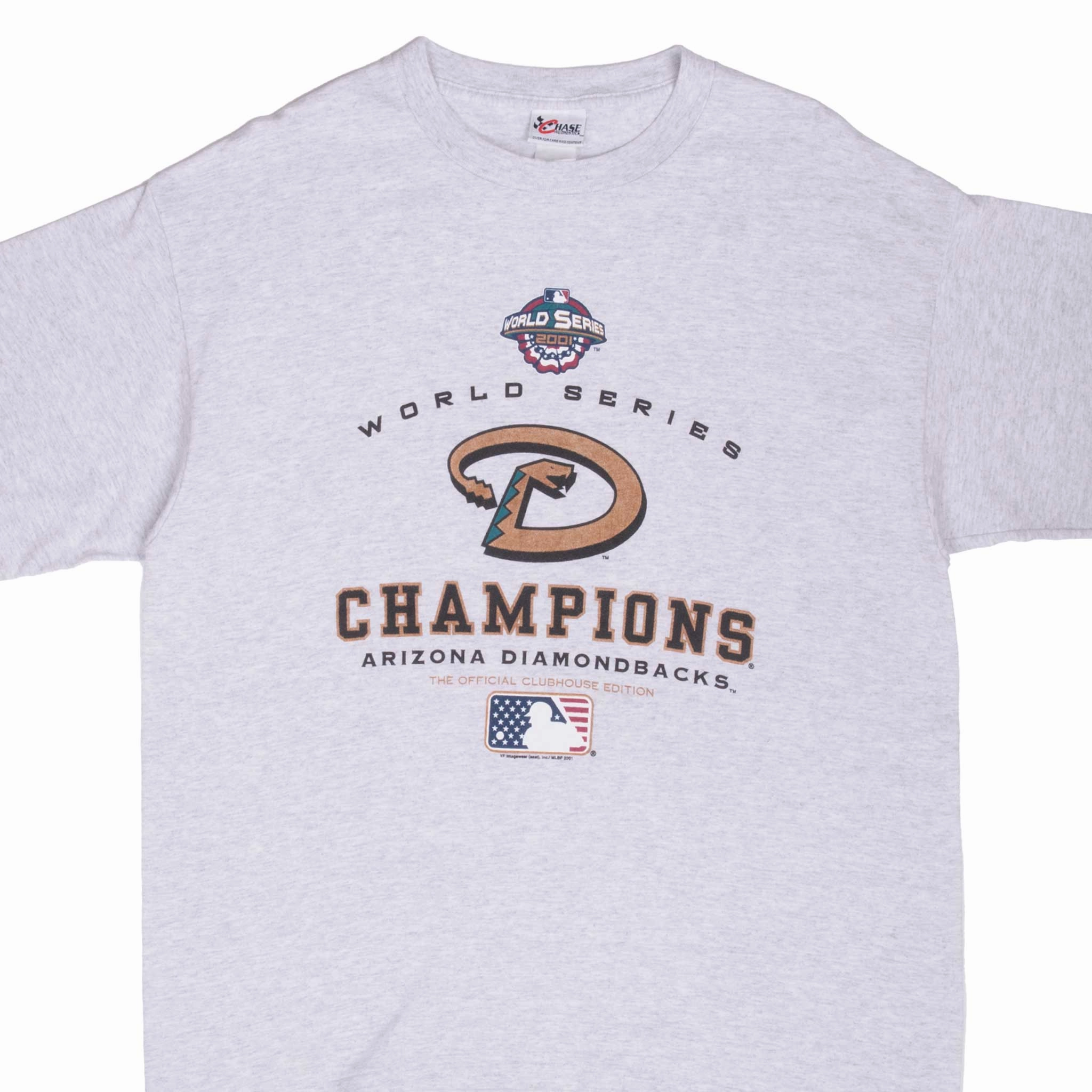 VINTAGE MLB ARIZONA DIAMONDBACKS CHAMPIONS 2001 TEE SHIRT XL Comfortable All Day Wear