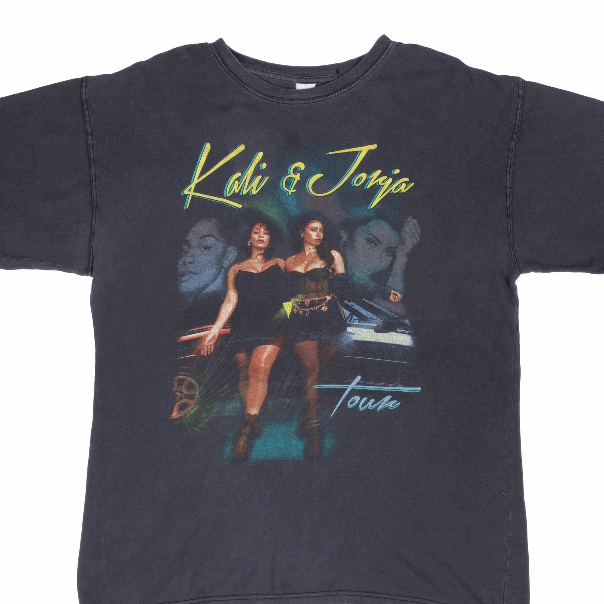 Breathable Waist Smooth Finish KALI UCHIS AND JORJA SMITH TOUR 2019 TEE SHIRT XL