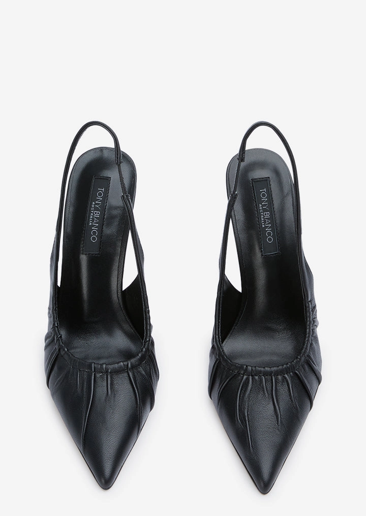 Anne Black Nappa Dainty Heels