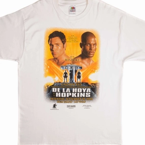 VINTAGE DE LA HOYA VS HOPKINS TEE SHIRT 2004 SIZE XL MADE IN USA Textured Surface