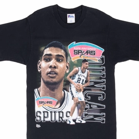 Elegant and Relaxed Abrasion resistant VINTAGE NBA SAN ANTONIO SPURS TIM DUNCAN 1990S TEE SHIRT MEDIUM MADE IN USA