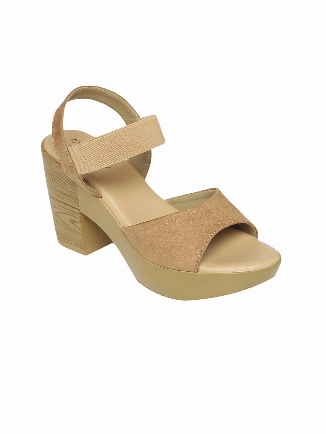 Dhriti Beige Platform Heels Open Toe Heels Stylish Mood